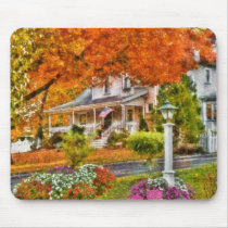 Autumn - Westfield, NJ - The Beauty of Autumn Mousemat