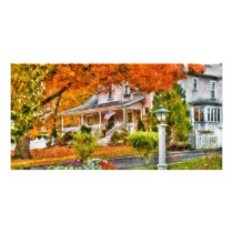 Autumn - Westfield, NJ - The Beauty of Autumn Personalised Photo Card
