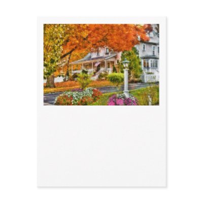 Autumn - Westfield, NJ - The Beauty of Autumn Post Card by suburbanscenes