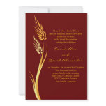 Autumn Wheat Wedding Invitation