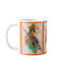 Autumn witch collage with feathers coffee mugs
