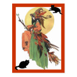 Autumn Witch Post Card