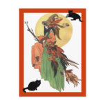 Autumn Witch Post Card