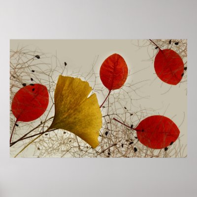 Autumnal leaves posters by affreeisenlohr