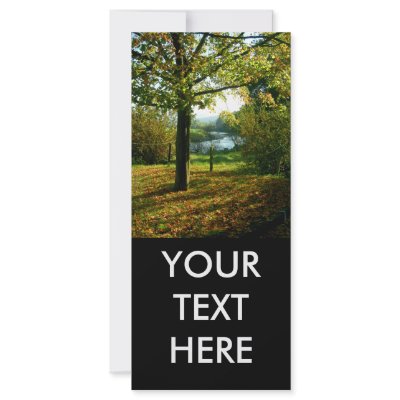 Autumnal Scene Rack Card Design by celtxian