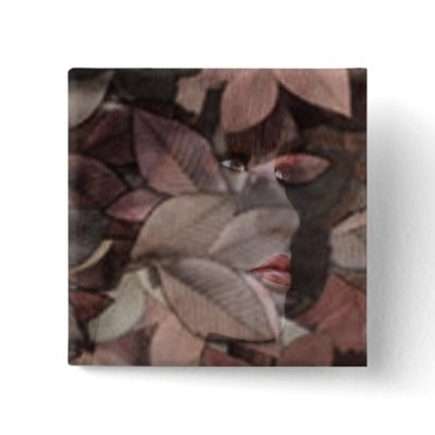 Autumn's Face Pinback Button by laureenr