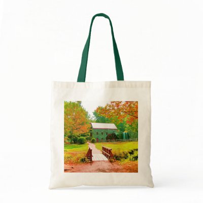 AUTUMN'S GLOW GROCERY TOTE BAG by YOGI_1