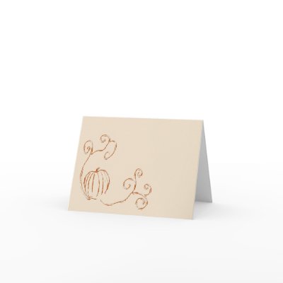 Autumn's Harvest Note Card - Orange Version by sfcount