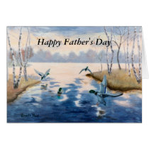 Autumn's Mallards Father's Day Card