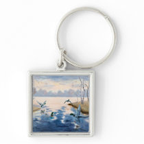 Autumns Mallards Keychain 