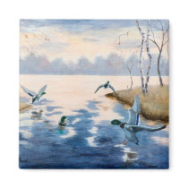 Autumns Mallards Magnet