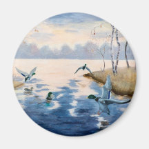 Autumns Mallards Magnet