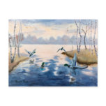 Autumns Mallards Postcard
