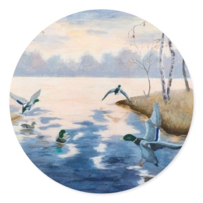 Autumns Mallards Sticker by bmthour