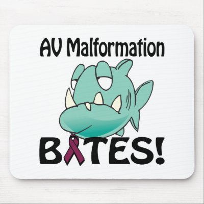 AV Malformation BITES Mousemat by animals4acause