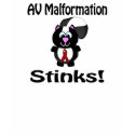AV Malformation Stinks Skunk Awareness Design t-shirts