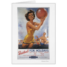 Ava Gardner Look-a-like Butlin's Camps Card