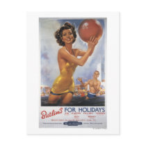 Ava Gardner Look-a-like Butlin's Camps Post Card