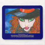 Ava ~ Hauntingly Bewitching : Halloween Witch mousepads
