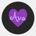 Ava in Purple Stickers