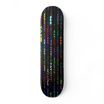 Ava Text Design I Skateboard by SjStevenson