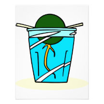 avacado abstract pit growing in water personalized announcements