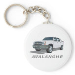 Avalanche White Key Chain