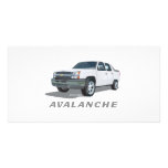 Avalanche White Photo Card