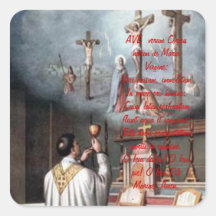 AVE VERUM CORPUS SIGNUM STICKERS