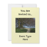 Avebury, Wiltshire, England. Tree and path. Invitation