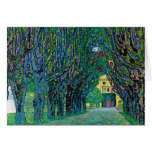 Avenue in schloss kammer park art by Gustav Klimt