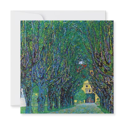 Avenue in schloss kammer park art by Gustav Klimt by TimelessPaintings