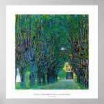 Avenue in schloss kammer park art by Gustav Klimt