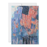 Avenue in the Rain by Frederick Childe Hassam invitations