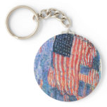 Avenue in the Rain by Frederick Childe Hassam Keychains