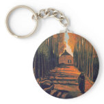 Avenue of Poplars in Autumn, Vincent Van Gogh keychains