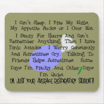 Average Respiratory Student Mouse Pads