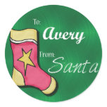 Avery Personalised Stocking Label