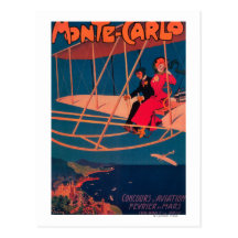 Aviation Sporting Poster Post Card