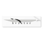 Aviator bumper sticker