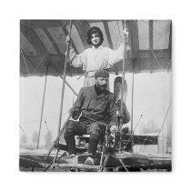 Aviator Henri Farman and Wife, early 1900s