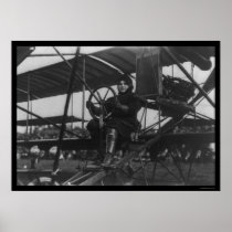 Aviatrix Blanche Scott in an Aeroplane 1910