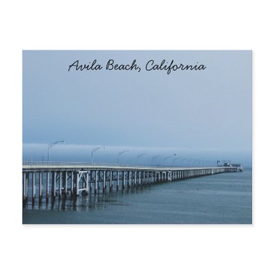 Avila Beach Postcard by sumiko