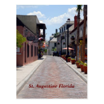 Aviles street St. Augustine, Florida Postcards