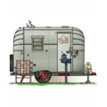 Avion Camper Trailer t-shirts