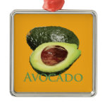 Avocado and Half Christmas Tree Ornaments