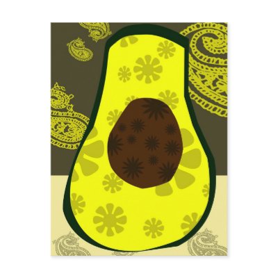 Avocado Pickle Postcard by pussreboots