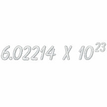 Avogadro's Number Shirt Embroidered Polo Shirt