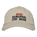 AVOID embroidered hats