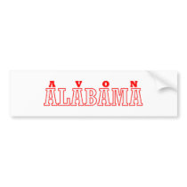 Avon, Alabama City Design Bumper Stickers